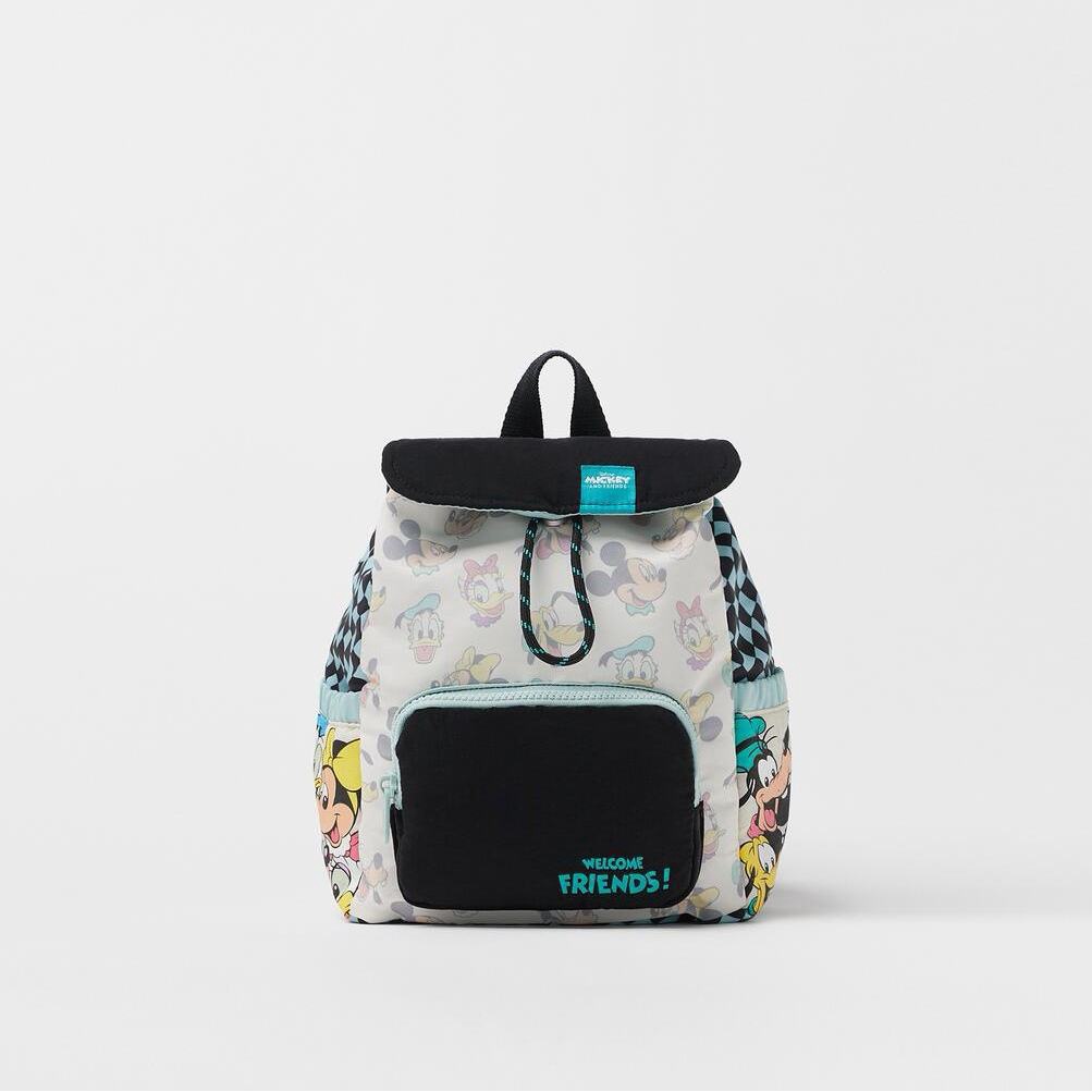 ✚กระเป๋าเป้เด็ก Zara Disney Mickey Joint Drawstring Bag กระเป๋าเดินทางน้ำหนักเบากระเป๋านักเรียนอนุบาลใบเล็ก