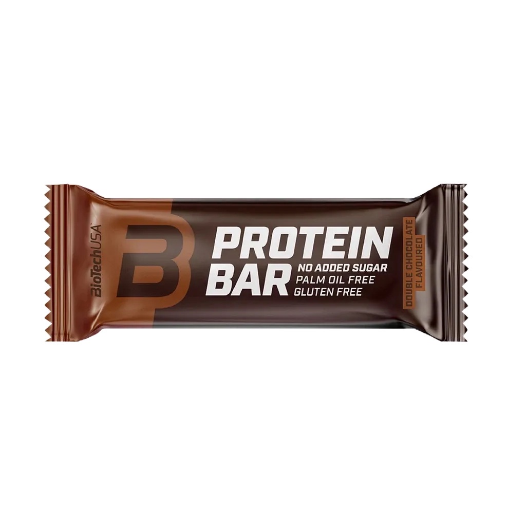 BioTechUSA Protein Bar 70g-DoubleChocolate (exp. 04/2026)โปรตีนบาร์รสดับเบิ้ลช็อกโกแลต(ขนมให้โปรตีนสูง)ผสมไฟเบอร์ขนมคลีน
