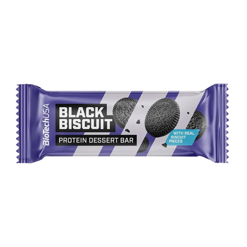 BioTechUSA Protein Dessert Bar 50g-Black Biscuit โปรตีนขนม บาร์-รสแบล็ค บิสกิส (exp.1/2025)(ขนมให้โปรตีนสูง)
