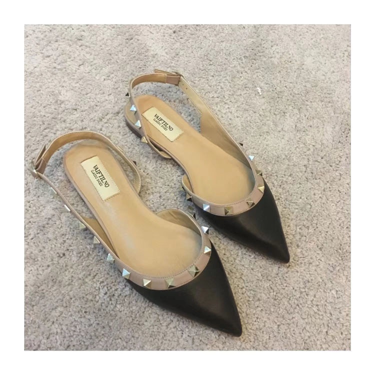 ใหม่ รองเท้าแตะหนัง ส้นแบน ขนาดใหญ่ 35-42 แฟชั่นฤดูร้อน สีนู้ด เซ็กซี่ สําหรับผู้หญิง 41 - รูปที่ 7