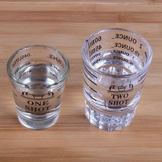 [St.Coco Cafe]แก้วช็อต กาแฟเอสเปรสโซ่ แก้วตวงกาแฟ มีขีดวัด ขนาด 30/60มล. Espresso Shot Glass
