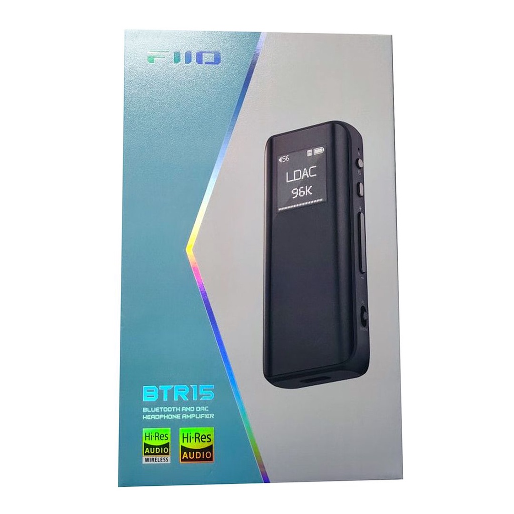 FiiO BTR15 Bluetooth DAC and Headphone Amplifier (Black) - 3.5mm+4.4mm Dual Output