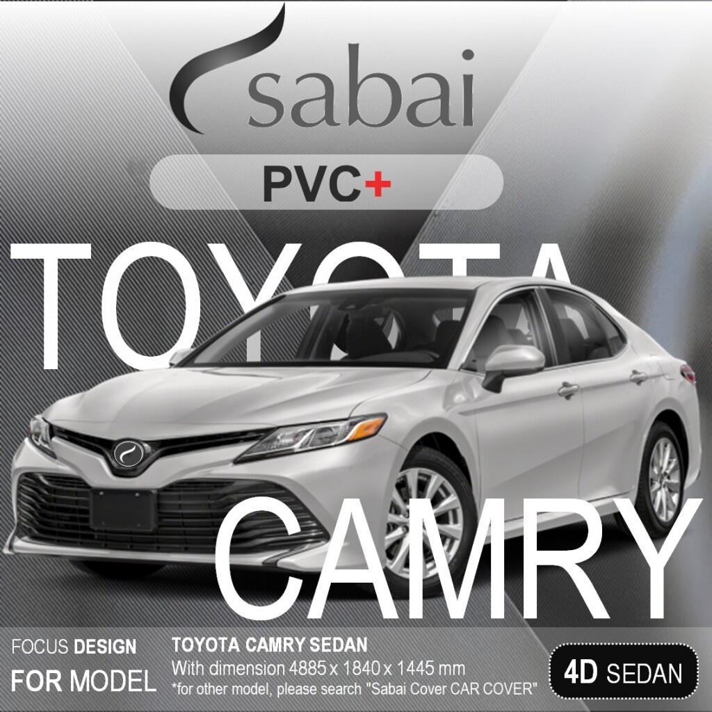 SABAI ผ้าคลุมรถยนต์ TOYOTA CAMRY 2019 Gen 8 เนื้อผ้า PVC อย่างหนา คุ้มค่า เอนกประสงค์ #ผ้าคลุมสบาย ราคา ถูกที่สุด ดีลบีเคเค รูปภาพหลัก