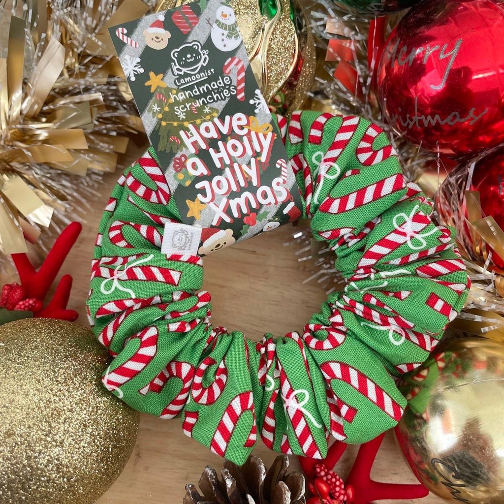 Scrunchie • Xmas • Candy cane lane