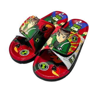 รองเท้าแตะสวมเด็กชาย ปรับสายได้ ลายเบนเทน BEN 10 ขนาด25-35 ยางนุ่มๆ ใส่สบายเท้า ลิขท์แท้ 100%