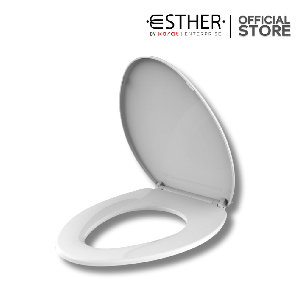 ESTHER ฝารองนั่งชักโครก ทรงอีลองเกต รุ่น ECP-02-301-11