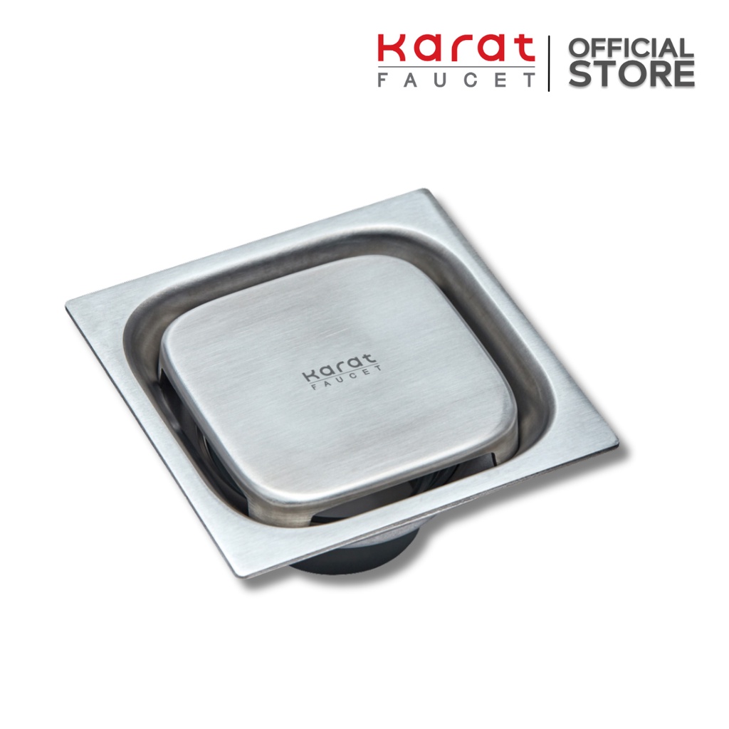 Karat Faucet ตะแกรงระบายน้ำทิ้งแบบเหลี่ยม รุ่น KA-50-832-WT