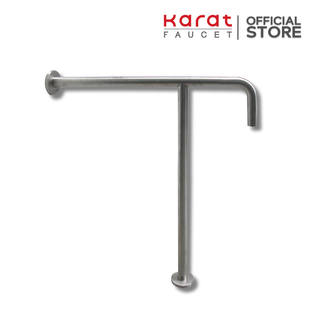Karat Faucet ราวทรงตัว รูปตัวที ขนาด 70x60 ซม. (Ø 32 มม.) สแตนเลส 304 รุ่น KB-12-833-ST(T)