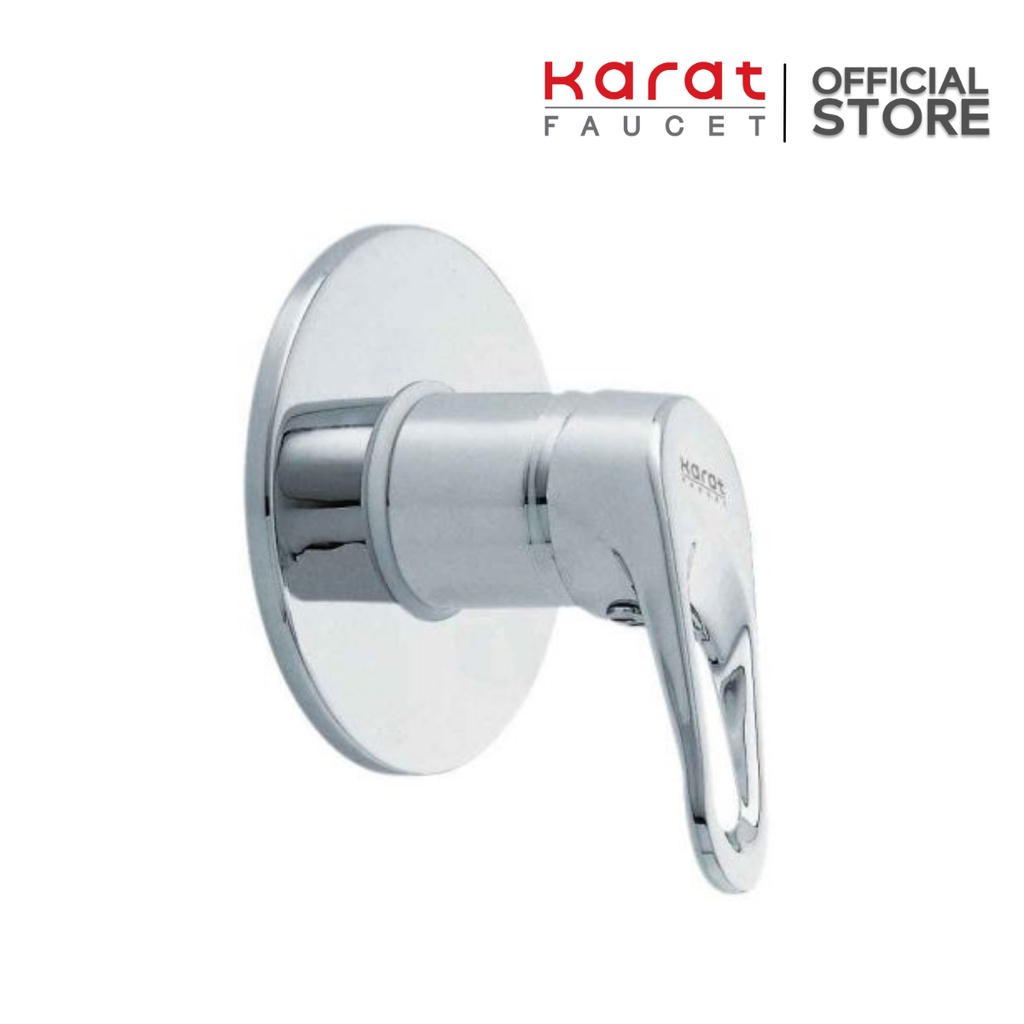 Karat Faucet ก๊อกผสมยืนอาบแบบก้านโยกติดผนัง สำหรับฝักบัวสายอ่อน รุ่น HO40-50