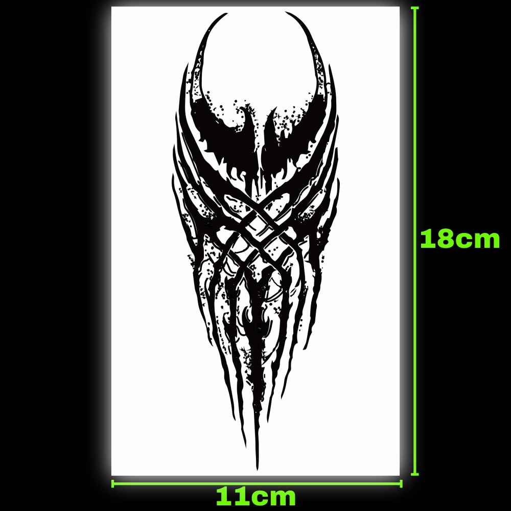 แทททู SAI MAGIC TATTOO 18CM×11CM รอยสักอยู่ได้นาน 2 สัปดาห์ รอยสักมายากล แทททูรอยสักกันน้ำ รอยสักชั่วคราว รอยสัก 240