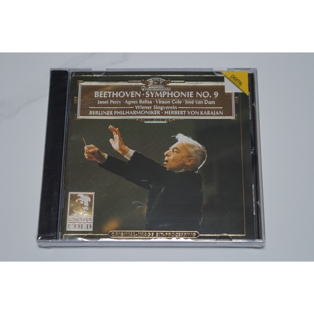 แผ่น CD อัลบั้มเพลง Beethoven's Ninth Symphony Herbert von Karajan Berlin Philharmonic Orchestra สไตล์คลาสสิก