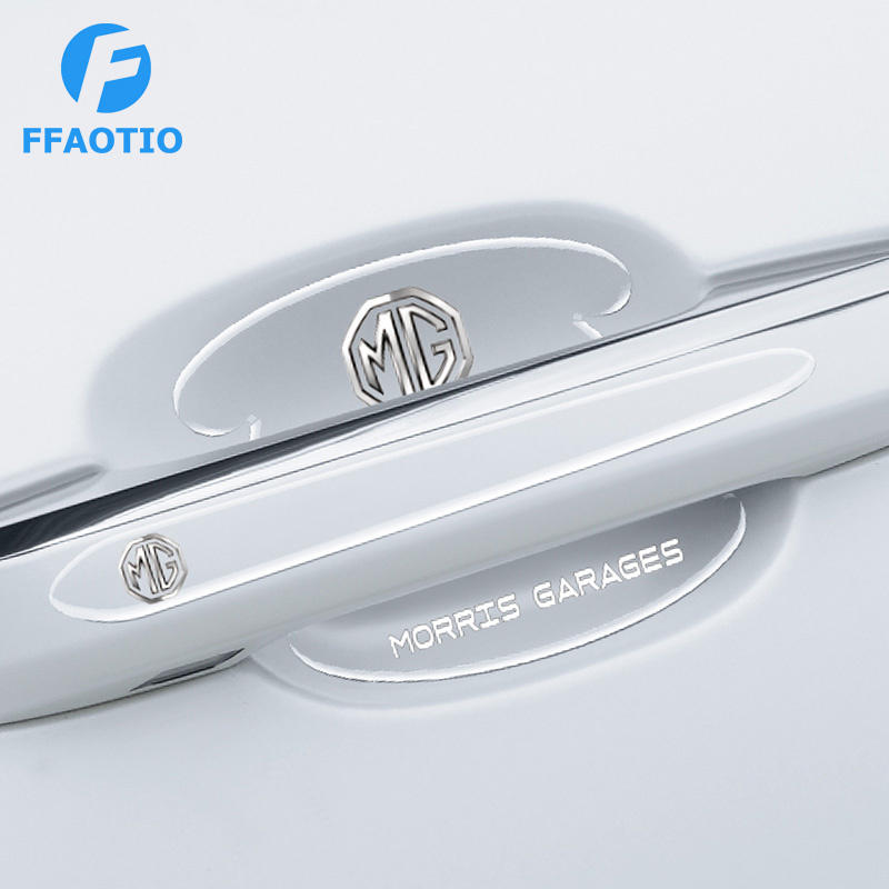 FFAOTIO โปร่งใส ฟิล์มกันรอยมือจับประตูรถยนต์ สติกเกอร์ประตูรถ สำหรับ MG MG4 ZS EP HS EXTENDER