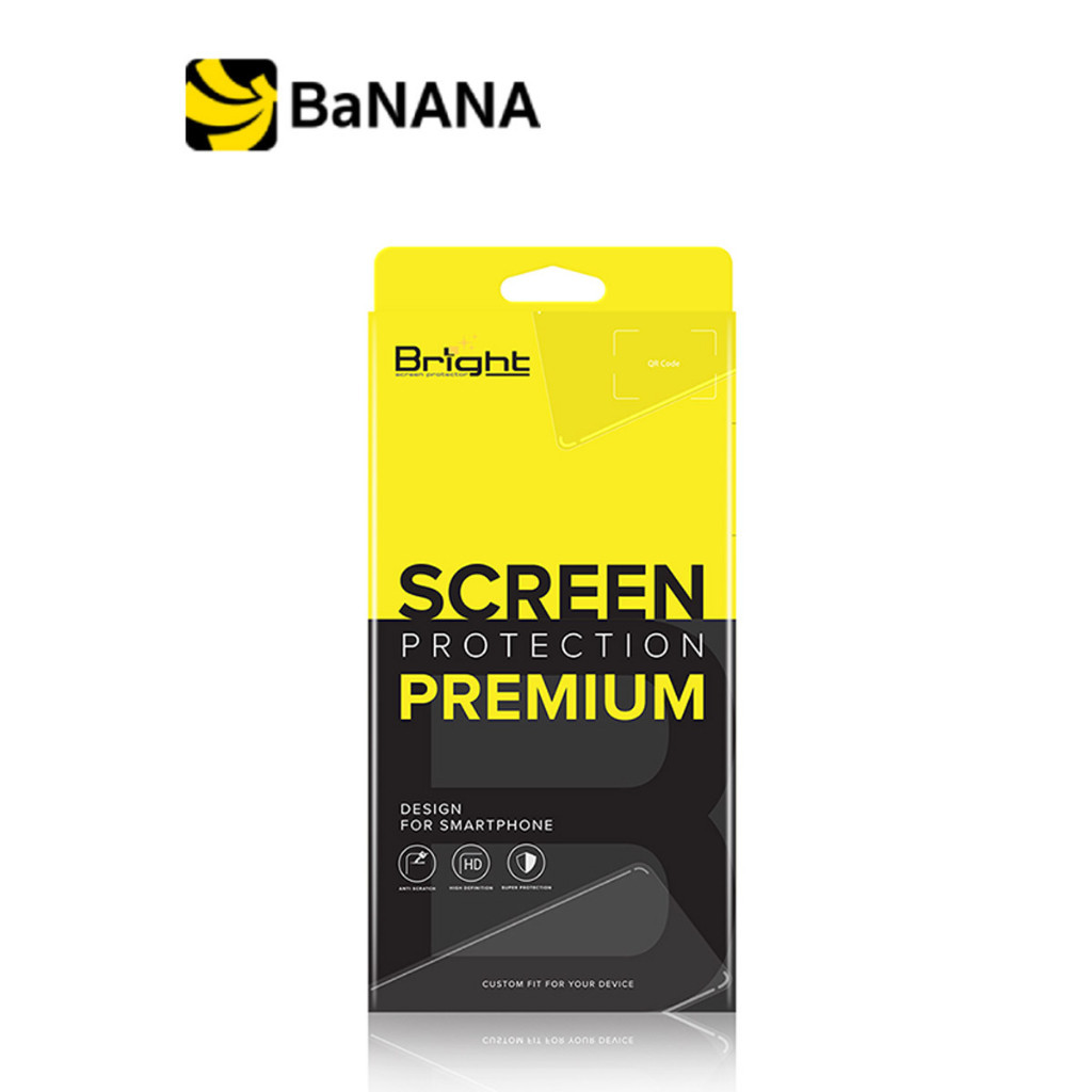 Bright ฟิล์ม Tempered Glass iPhone 15 Plus (6.7inch) Full Frame Black By Banana IT