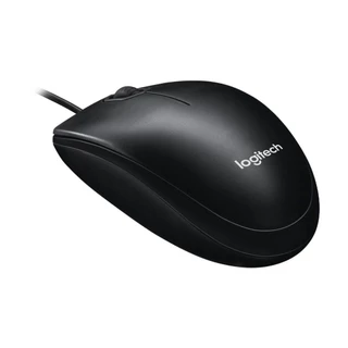 เมาส์ Logitech Wired Mouse M100R USB (Box) by Banana IT