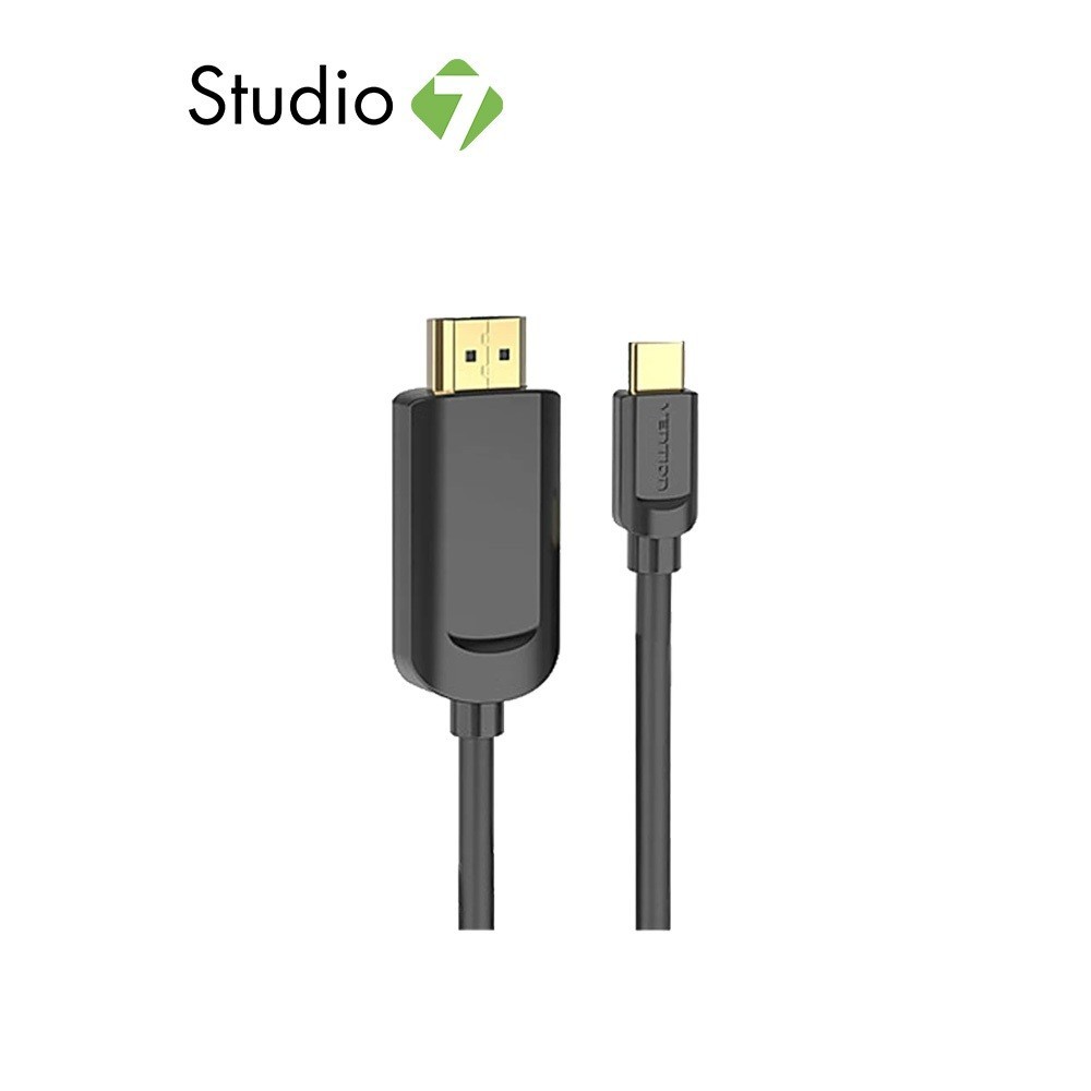 สายแปลงหัว Vention USB-C to HDMI Converter Cable 2M. Black (CGRBH) by Studio 7