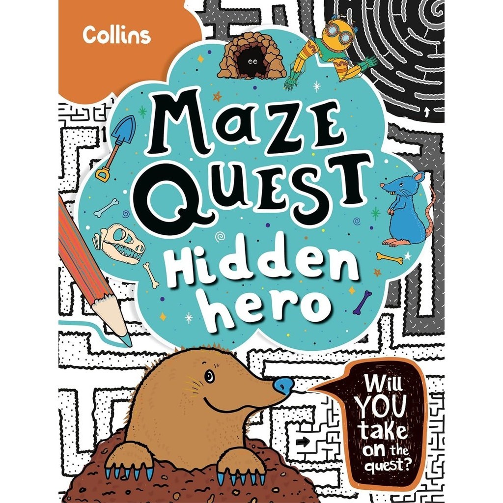 หนังสืออังกฤษใหม่ Hidden Hero : Solve 50 Mazes in This Adventure Story for Kids Aged 7+ (Maze Quest)