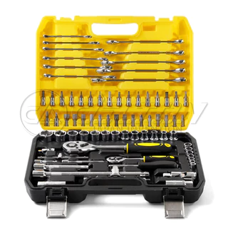 DELTON King Tools ชุดเครื่องมือ ประแจ ชุดบล็อก 78 ชิ้น ขนาด 1/2 นิ้ว (4 หุน) และ 1/4 นิ้ว (2หุน) ชุดประแจ รุ่น DKT-78PCS