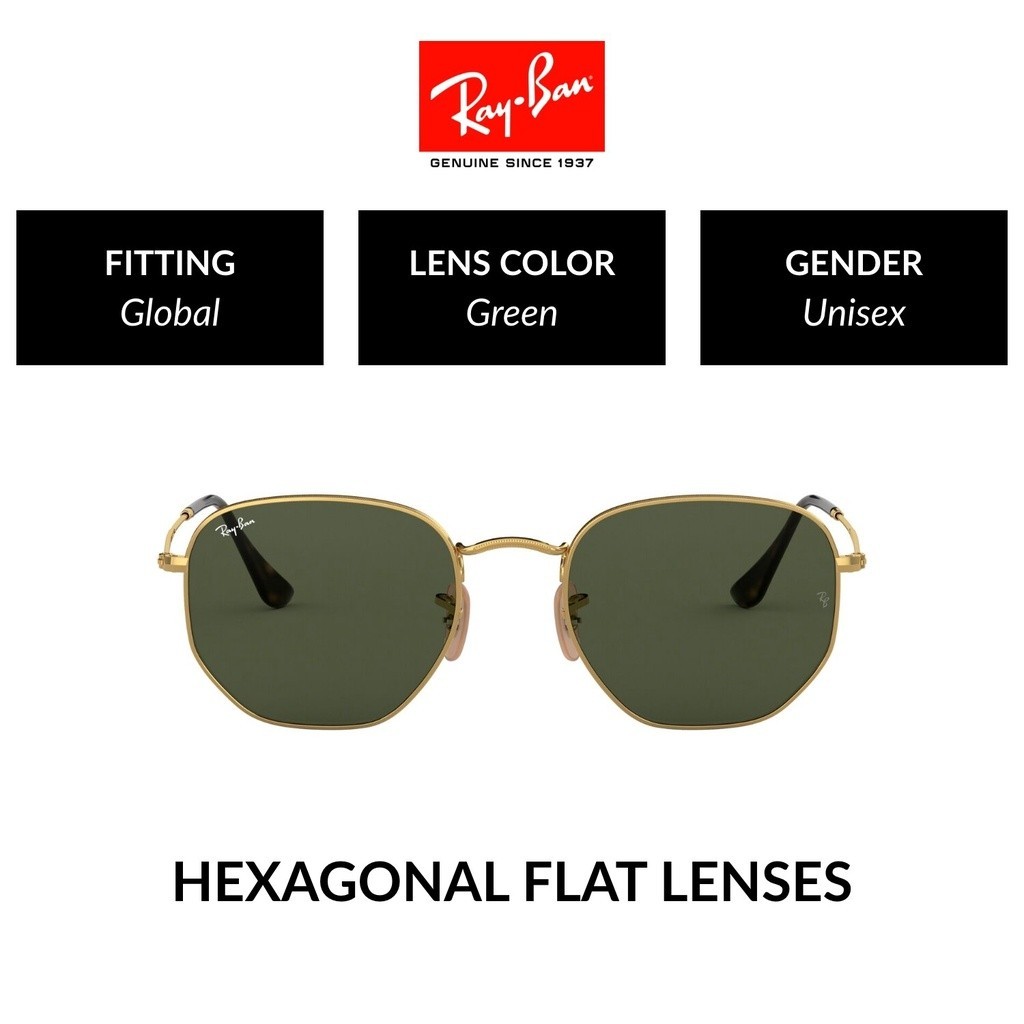 Ray-Ban Hexagonal - RB3548N 001 -sunglasses