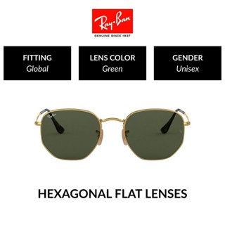 Ray-Ban Hexagonal - RB3548N 001 -sunglasses แว่นกันแดด