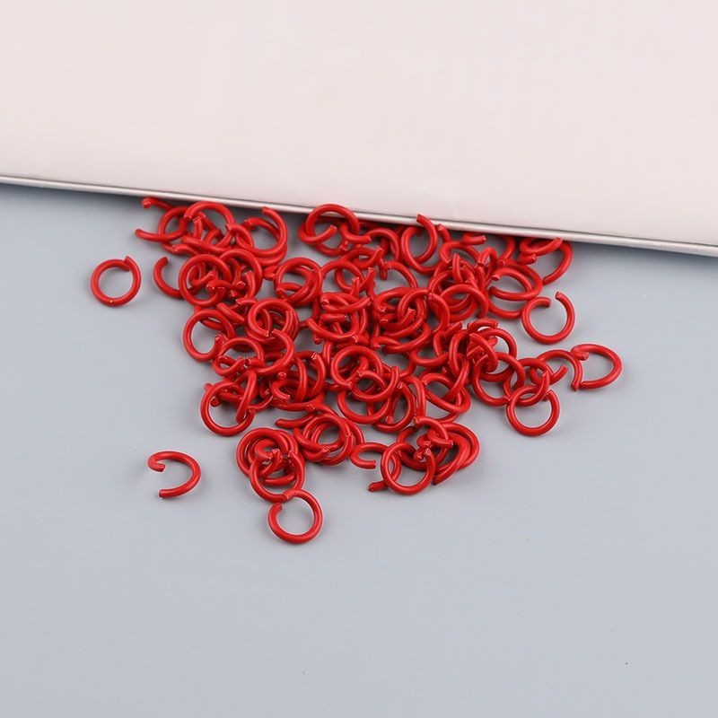 ห่วงเคลือบสี ขนาด8มิล คละสีแพค 30 ชิ้น/งานแฮนด์เมด ทำพวงกุญแจ เครื่องประดับ DIY 🎊พร้อมส่ง - รูปที่ 4