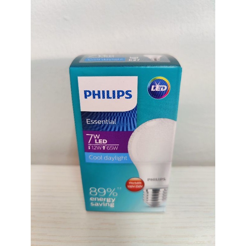 PHILIPS - หลอดไฟ LED essential 7W 13W ขั้ว E27 Daylight