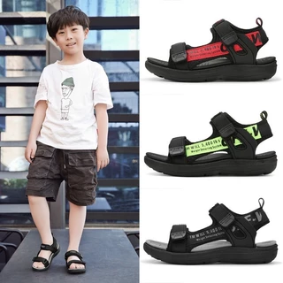 รองเท้าแตะเด็ก / รองเท้าแตะชายหาดกันลื่น นุ่ม ใส่สบาย รัดส้น
