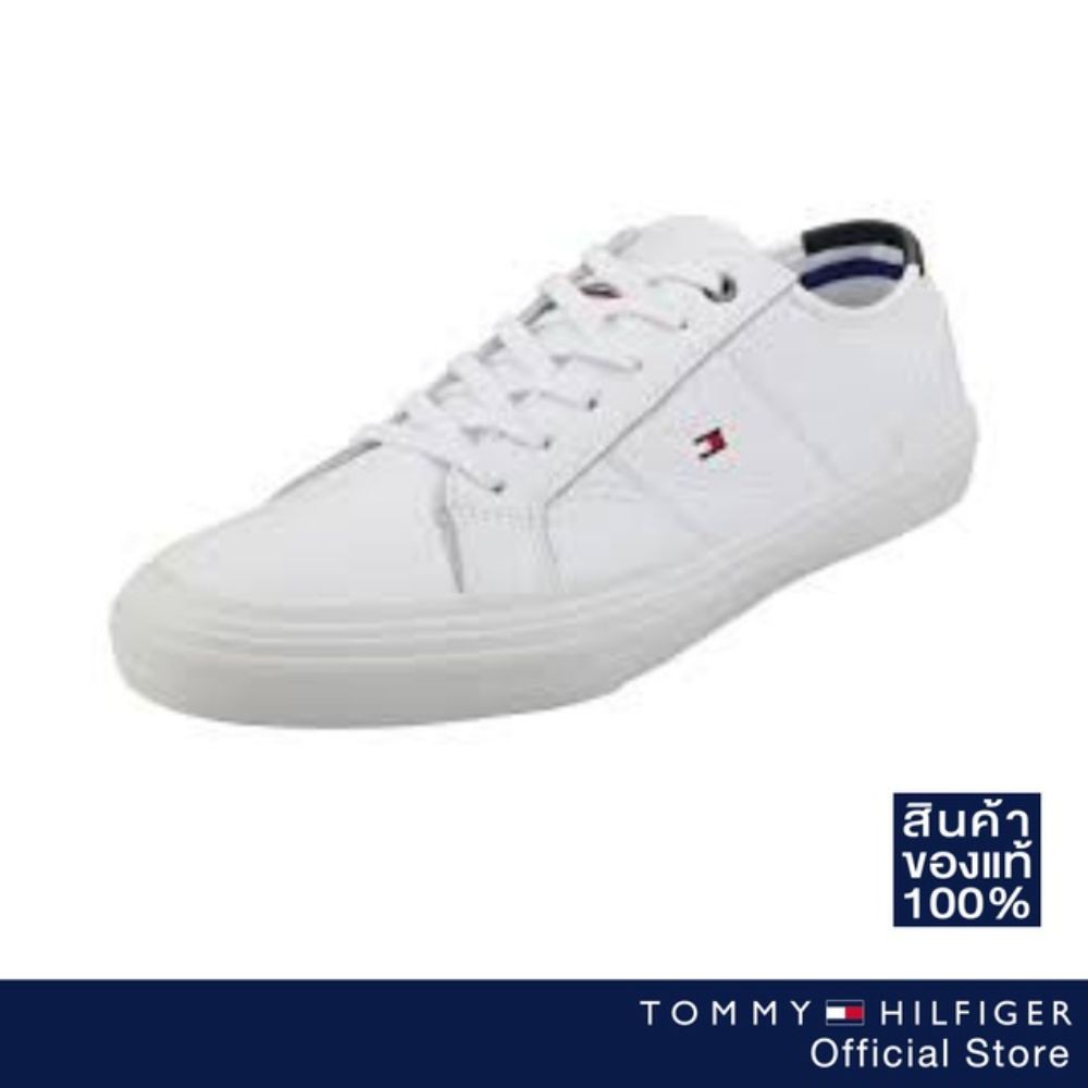 TOMMY HILFIGER รองเท้าผ้าใบชาย รุ่น FM0FM02593 สีขาว