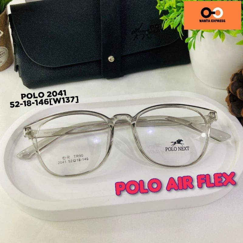 กรอบแว่นผู้ชาย ยืดหยุ่น POLO 2041 2815 7008 7009 ตัดแว่น สายตาสั้น แว่นกรองแสง บลูบล็อก ออโต้ สั่งตัดเลนส์ หน้าใหญ่