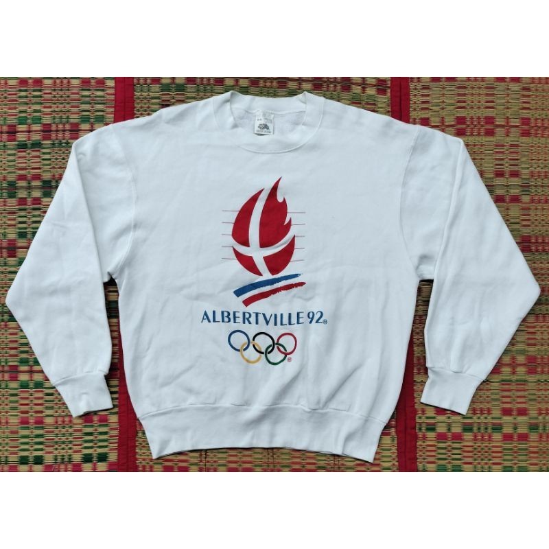 vintage Albertville 1992 Winter Olympics sweater