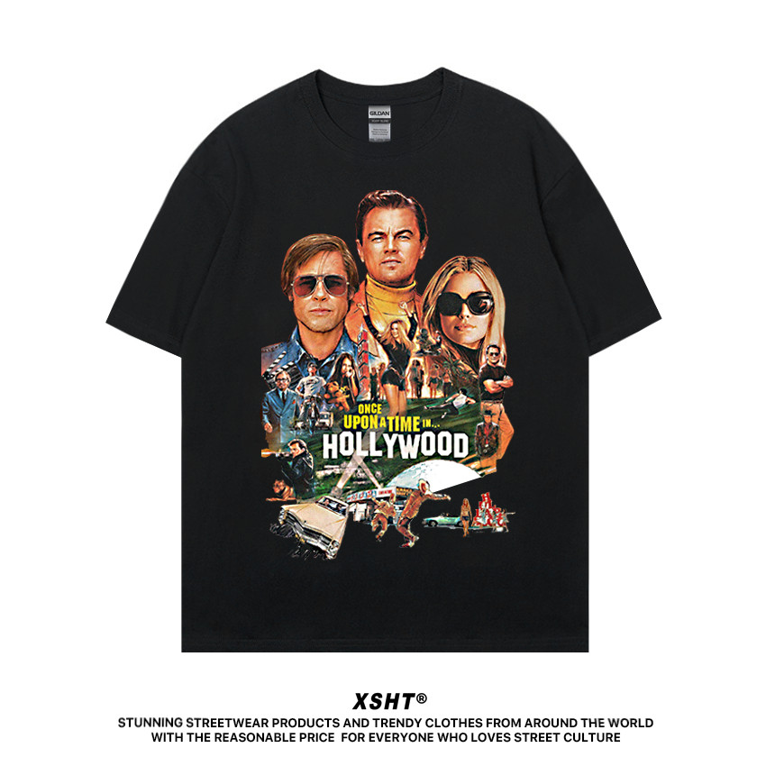🔥พร้อมส่ง🔥 เสื้อ Movie : Once Upon A Time In Hollywood Tee (Leonardo) - Black/White (ดำ/ขาว) by XSHT