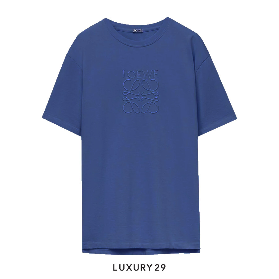 Loewe Regular fit T-shirt in cotton Bluette