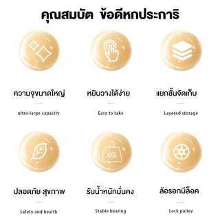 KN ชั้นวางของรถเหล็ก 3/4/5ชั้น พร้อมล้อเลื่อน+ที่จับ รถเข็นเก็บของ เคลื่อนย้ายสะดวก วางของในครัว แข็งแรง กันสนิมชั้นวาง