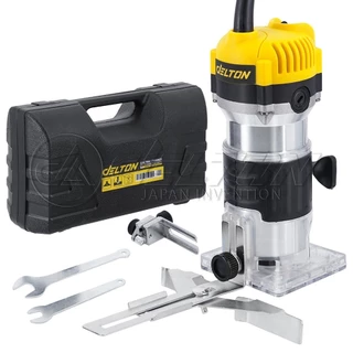 DELTON เครื่องเซาะร่อง เร้าเตอร์ ทริมเมอร์ 820 วัตต์ 1/4 นิ้ว เครื่องเซาะร่องไม้ Wood Trimmer รุ่น ETD-370