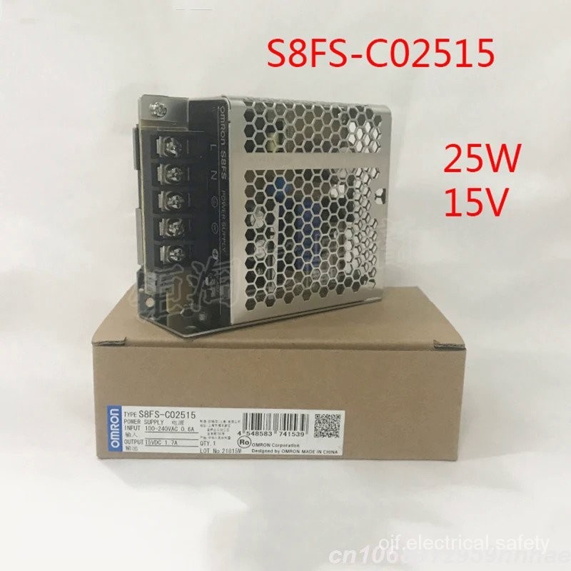 100% ใหม่ของแท้สำหรับ AC100-240V 25W 15V แหล่งจ่ายไฟสำหรับ S8FS-C02515 S8FS-C05048