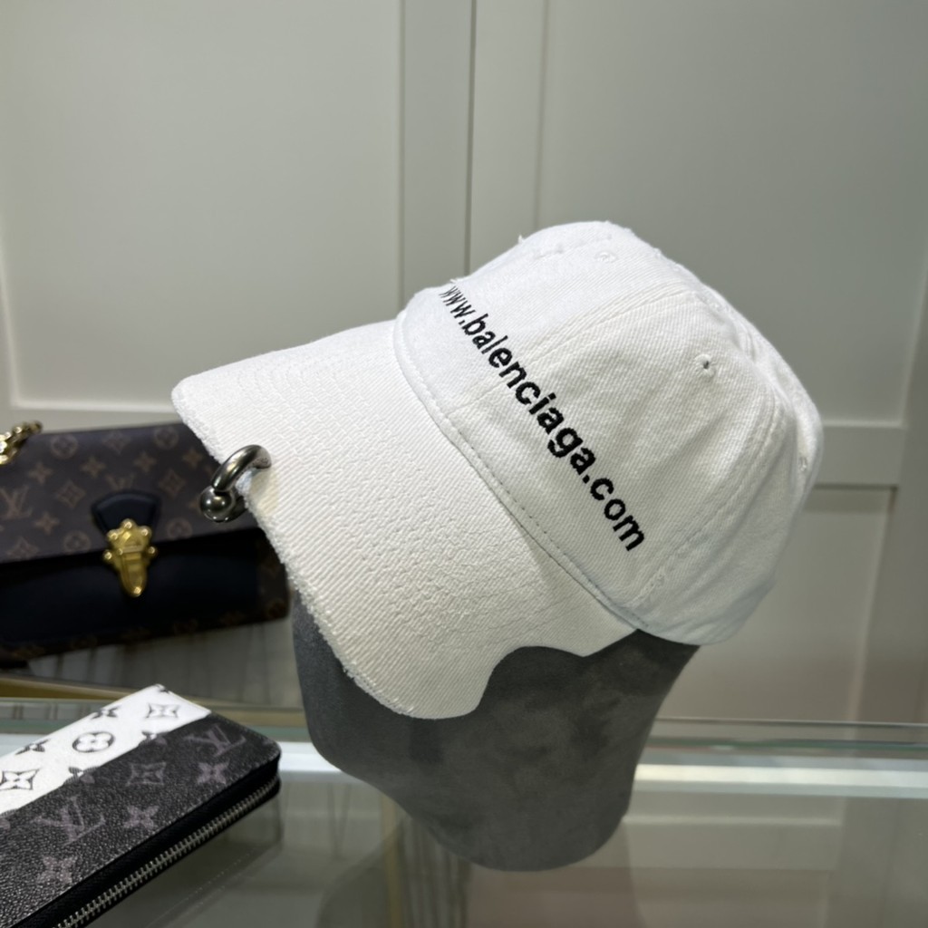 Balenciaga The New Baseball Cap Simple Fashion Good-Looking Hat Couple Models สะดวกสบายและเรียบง่าย