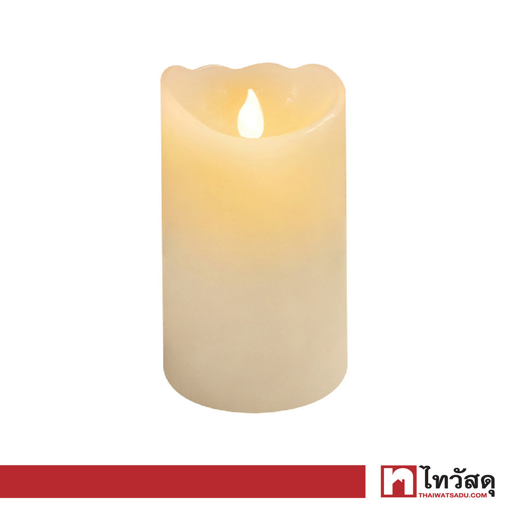KASSA HOME เทียน LED Wax Moving รุ่น C4510 สีเบจ