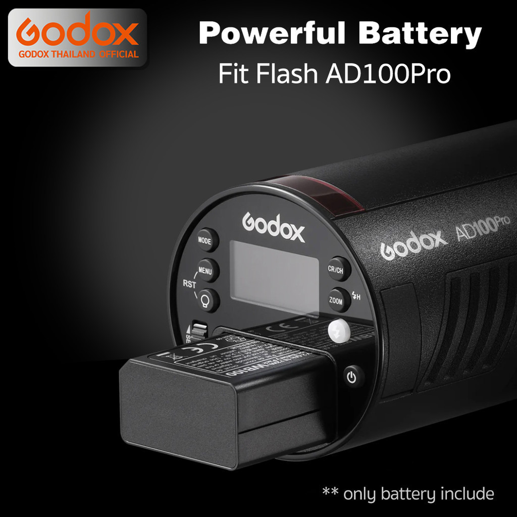 Godox Battery VB26, VB26A, VB26B - For Flash V1, V860III, AD100Pro, MF-R76, etc