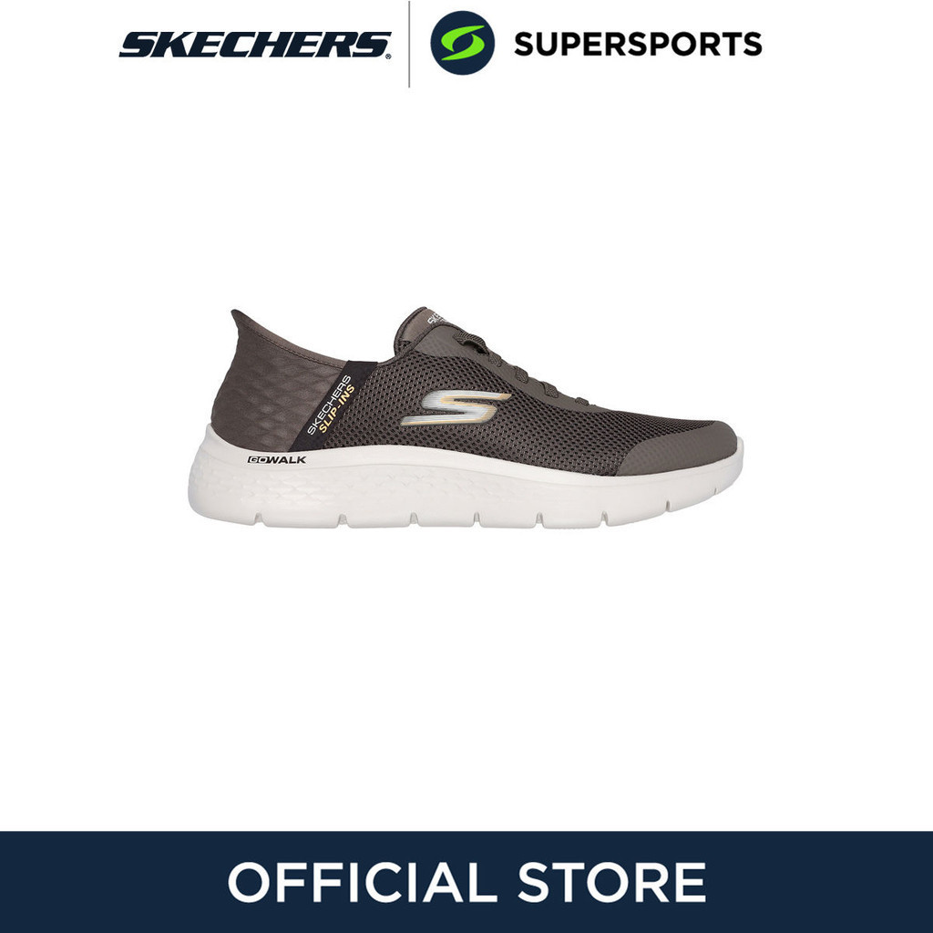 SKECHERS Hands Free Slip-ins® GO WALK® Flex - Hands Up รองเท้าผู้ชาย 216324-BRN