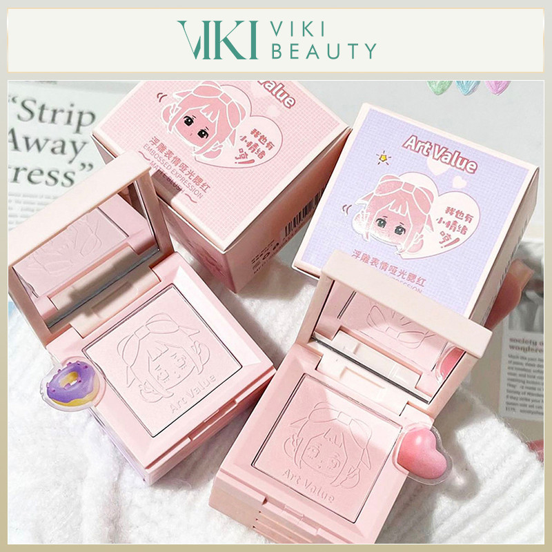 Art Value คอนทัวร์ ไฮไ 4in1 เนื้อฝุ่นสีสวย เฉดดิ้งกรอบหน้า ไฮไลท์หน้าพุ่ง พร้อมกระจก สวยแป๊ะ เนื้อแน่นละเอียด กันน้ำ ติด