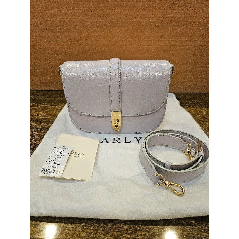 (Used) CARLYN Enne Wrinkle Shoulder Bag - Lavender