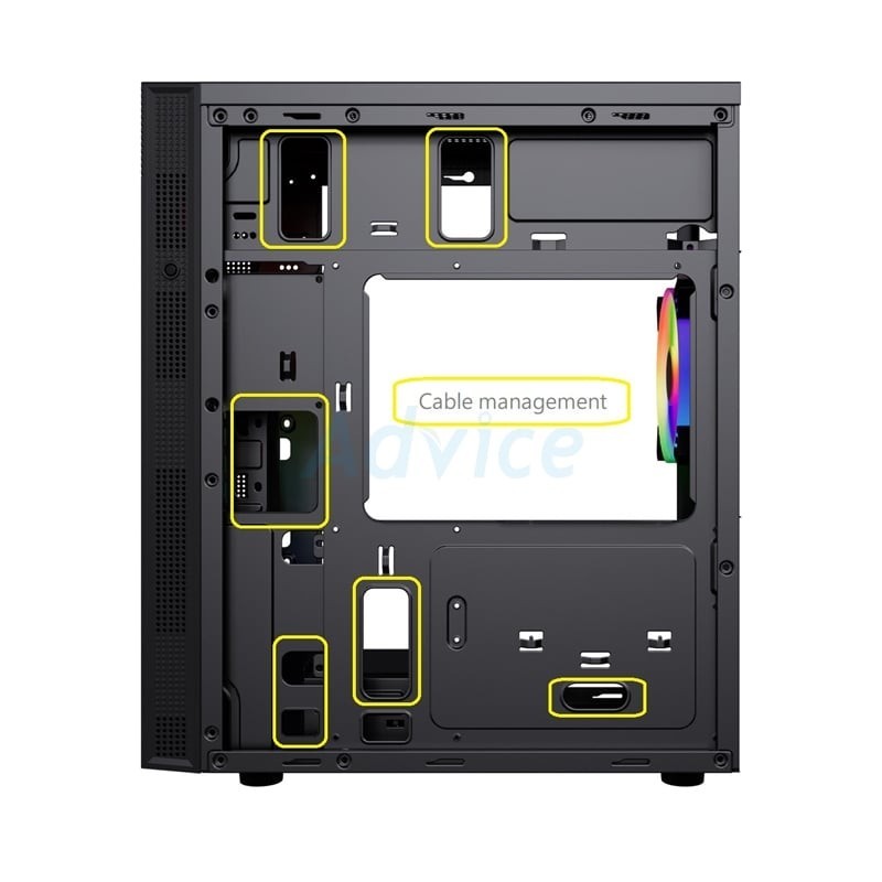 CUBIC ATX (NP) Flare RGB (Black) - A0153760