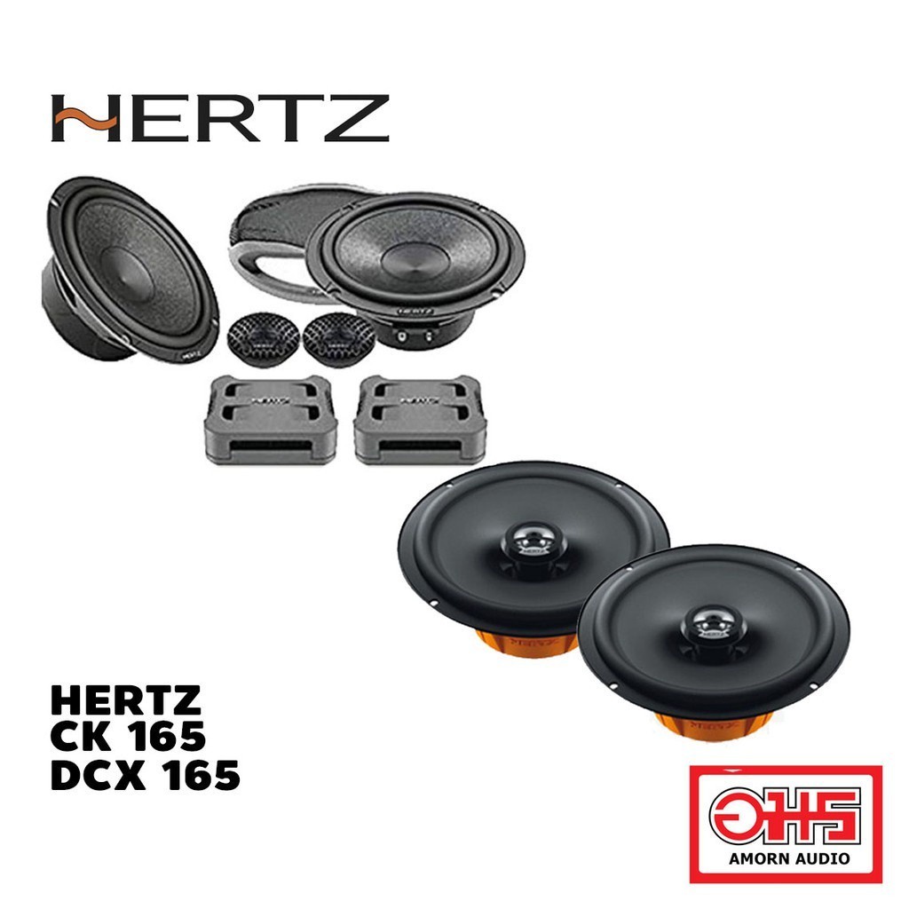 Hertz set ลำโพง Hertz CK 165 6.5 ลำโพงแยกชิ้นติดรถยนต์ + Hertz DCX 165.3 6.5 ลำโพงแกนร่วม  ลำโพงติดร