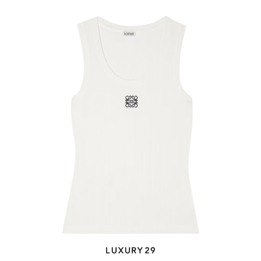 Loewe Anagram tank top in cotton White