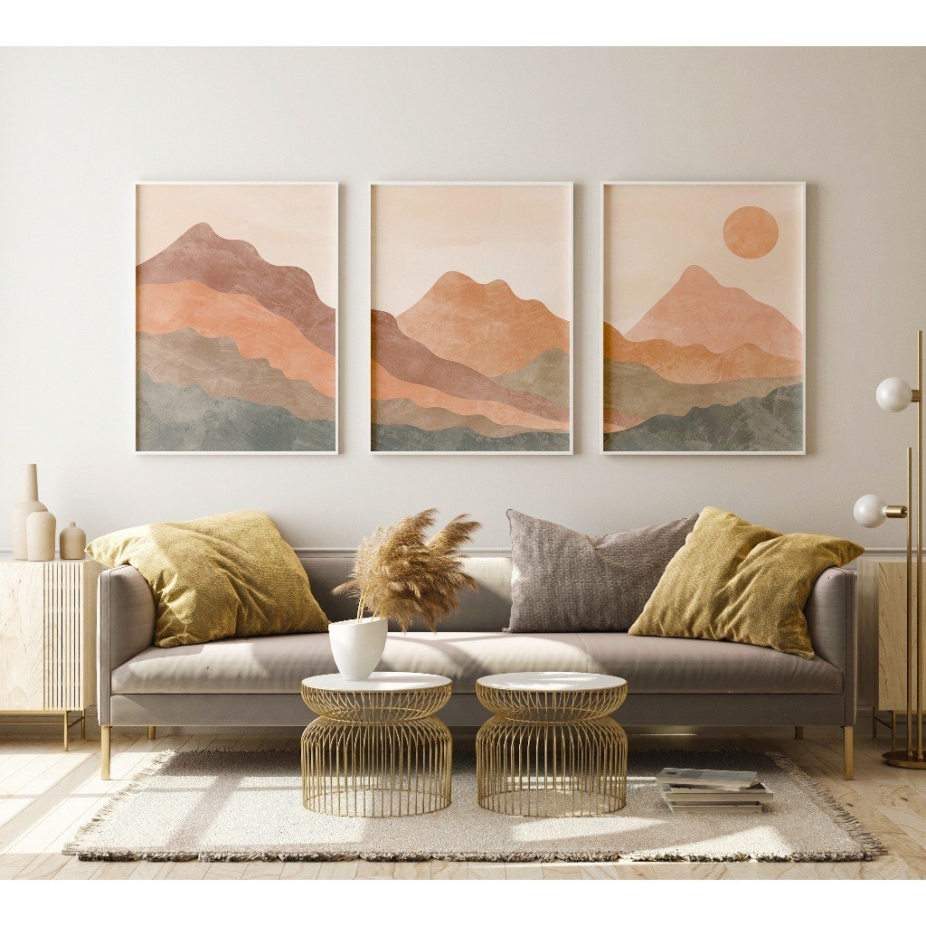 ภาพแต่งห้อง DP067 กรอบรูป ภาพติดผนัง รูปแต่งห้อง รูปติดผนัง ตกแต่งบ้าน มินิมอล