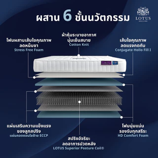 LOTUS รุ่น Angelus ที่นอนลดอาการปวดหลัง สัมผัสแน่นสบาย ส่งฟรี