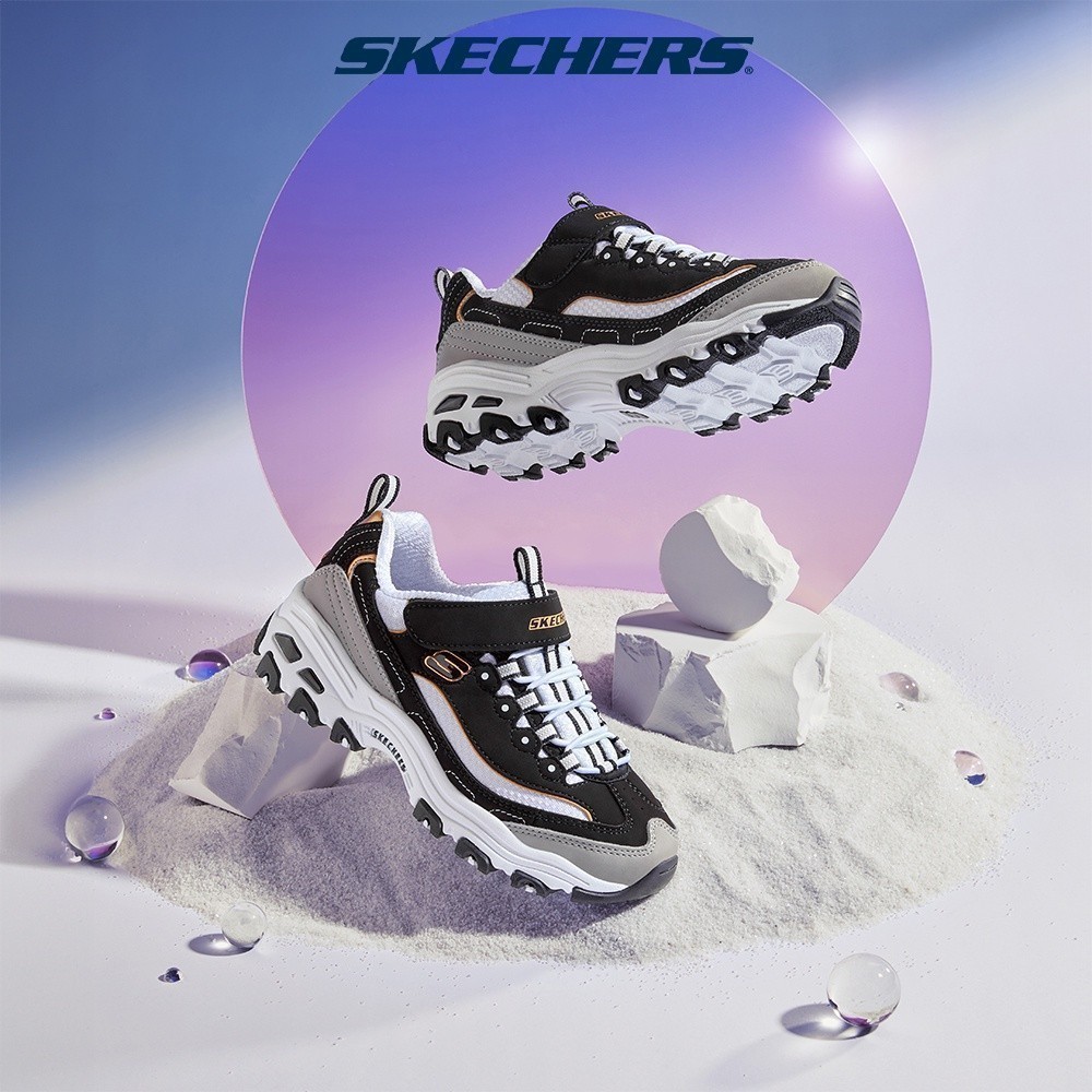 Skechers สเก็ตเชอร์ส รองเท้า เด็กผู้หญิง Sport D'Lites Shoes - 996212L-BKGD