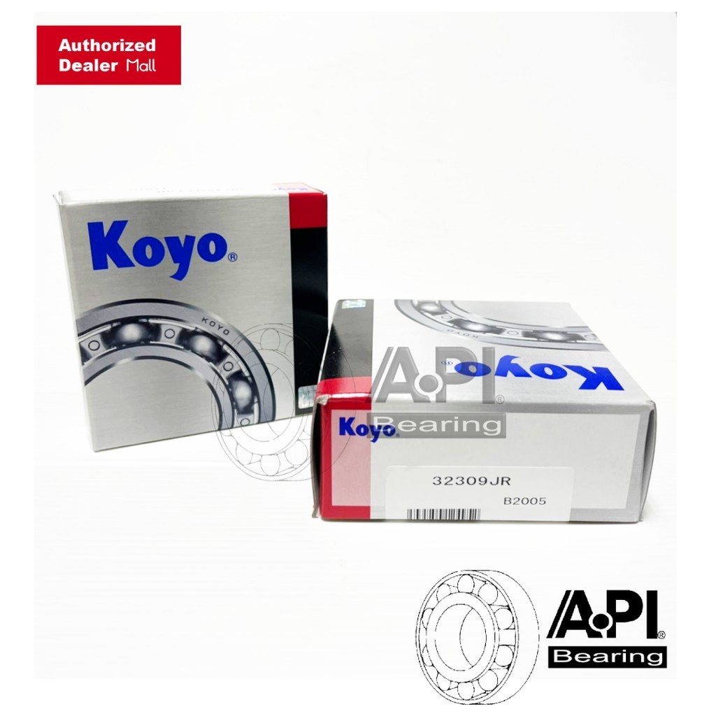 KOYO 32309 ลูกปืนล้อหน้า ตับนอก Fuso FN527, ลูกปืนล้อหน้า ใน Scania AM60, Kubota M8030 45x100x38.25 32309M HINO FD 6 ล้อ