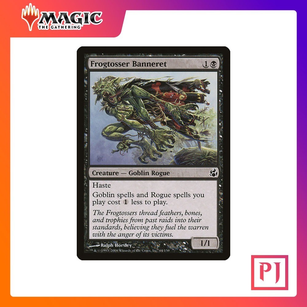 [MTG] Frogtosser Banneret [MOR] [BLACK] [COMMON] [NORMAL] [ENG] (การ์ดเมจิค / Magic the Gathering)