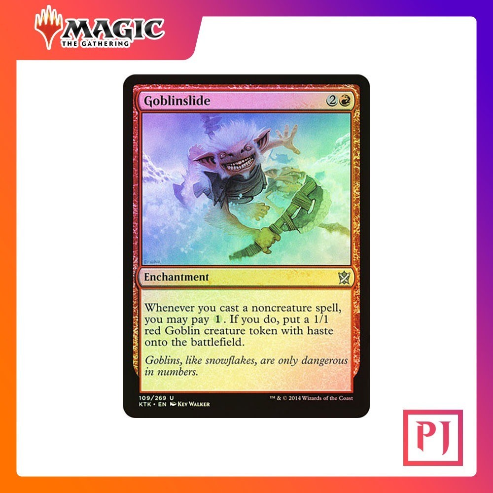 [MTG] Goblinslide [KTK] [RED] [UNCOM] [FOIL] [ENG] (การ์ดเมจิค / Magic the Gathering)