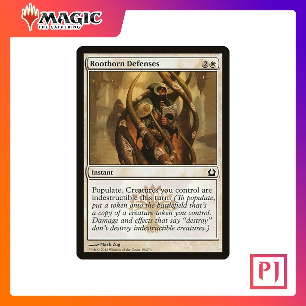 [MTG] Rootborn Defenses [RTR] [WHITE] [COMMON] [NORMAL] [ENG] (การ์ดเมจิค / Magic the Gathering)